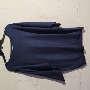 Navy Blue Bat Winged Sweater